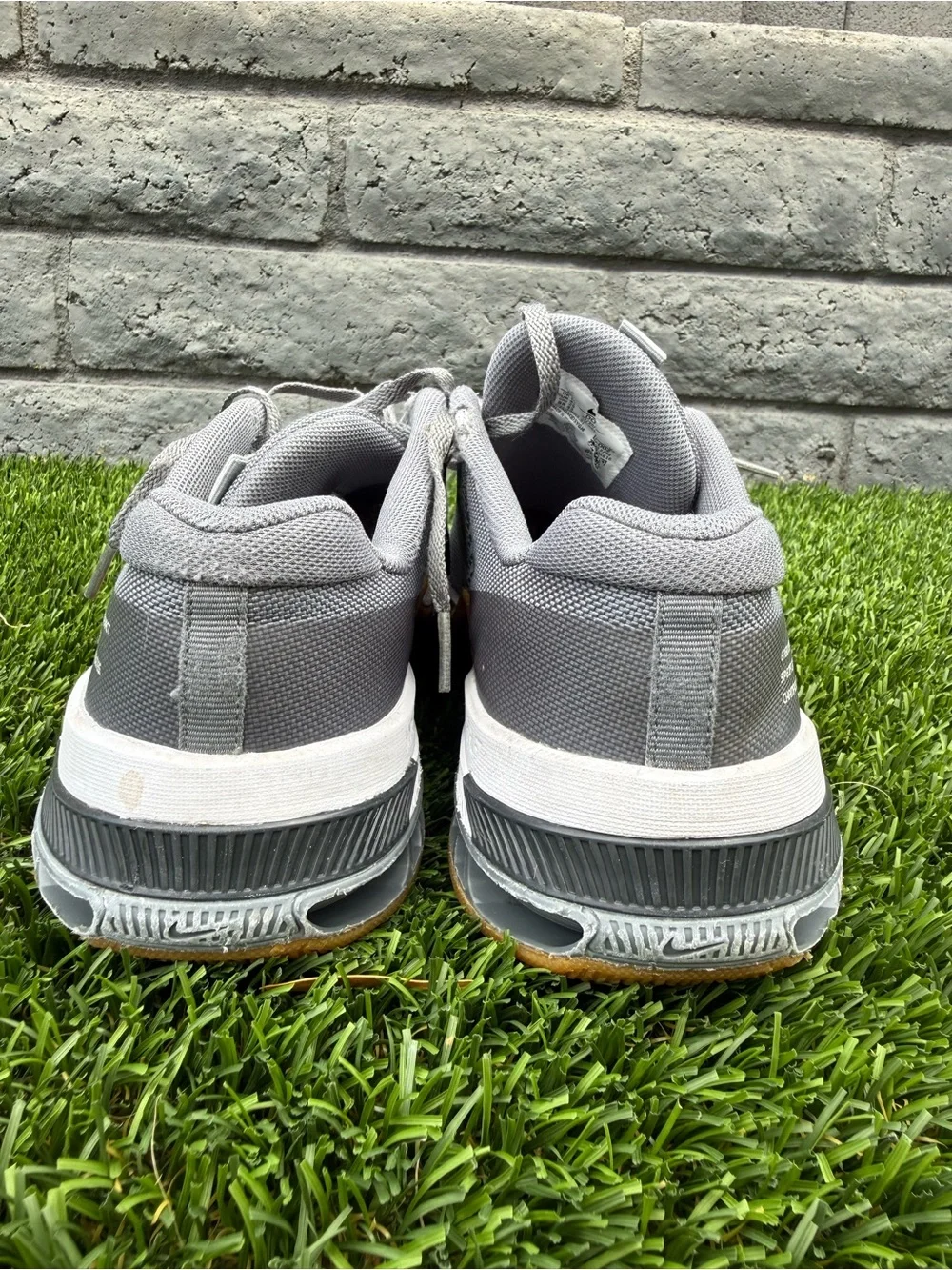 Nike Gray Athletic Training Shoes with Gum Outsole